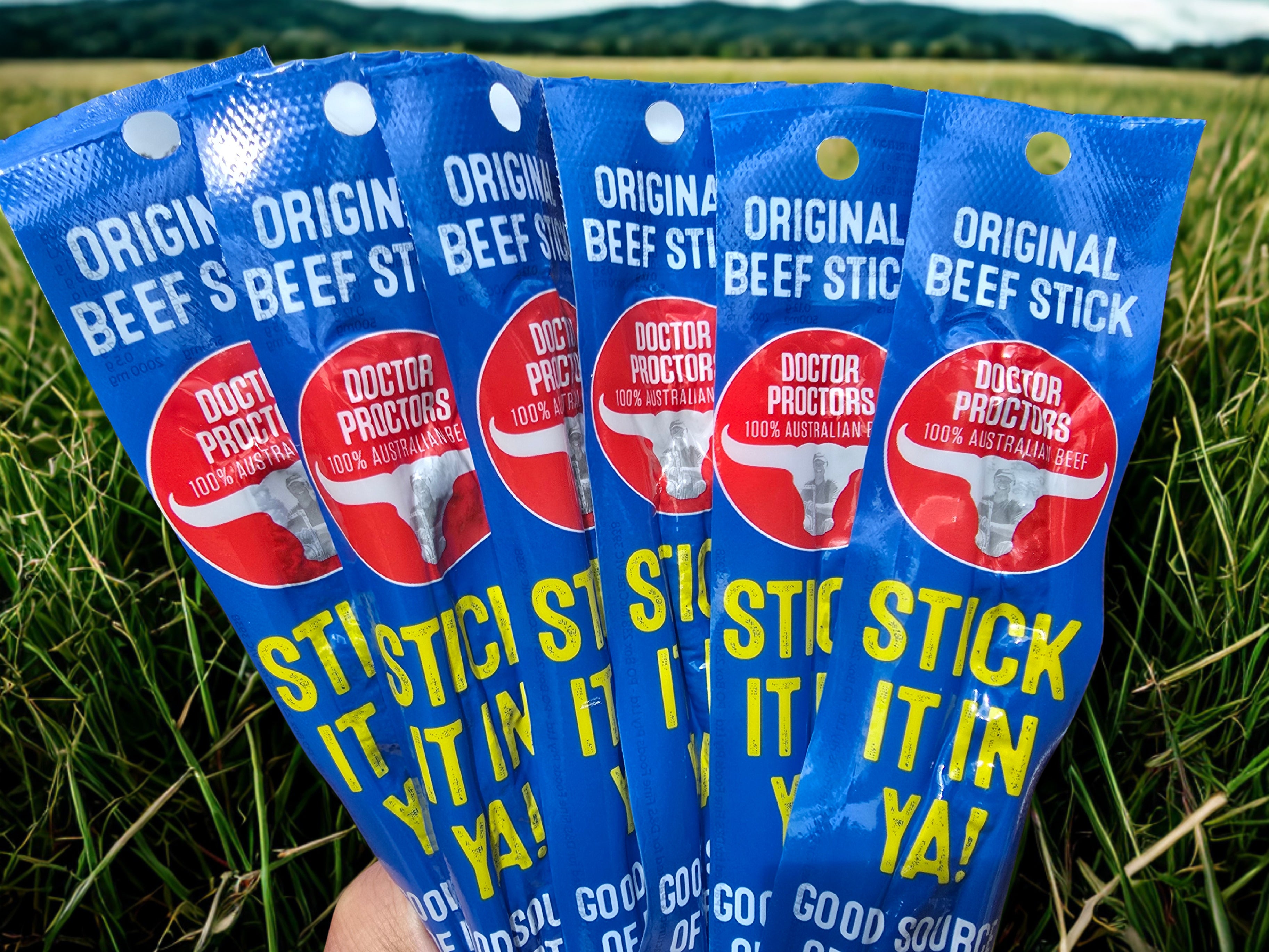 ***NEW & DELICIOUS*** Doctor Proctor's 20g Beef Snack Sticks - STICK IT IN YA!
