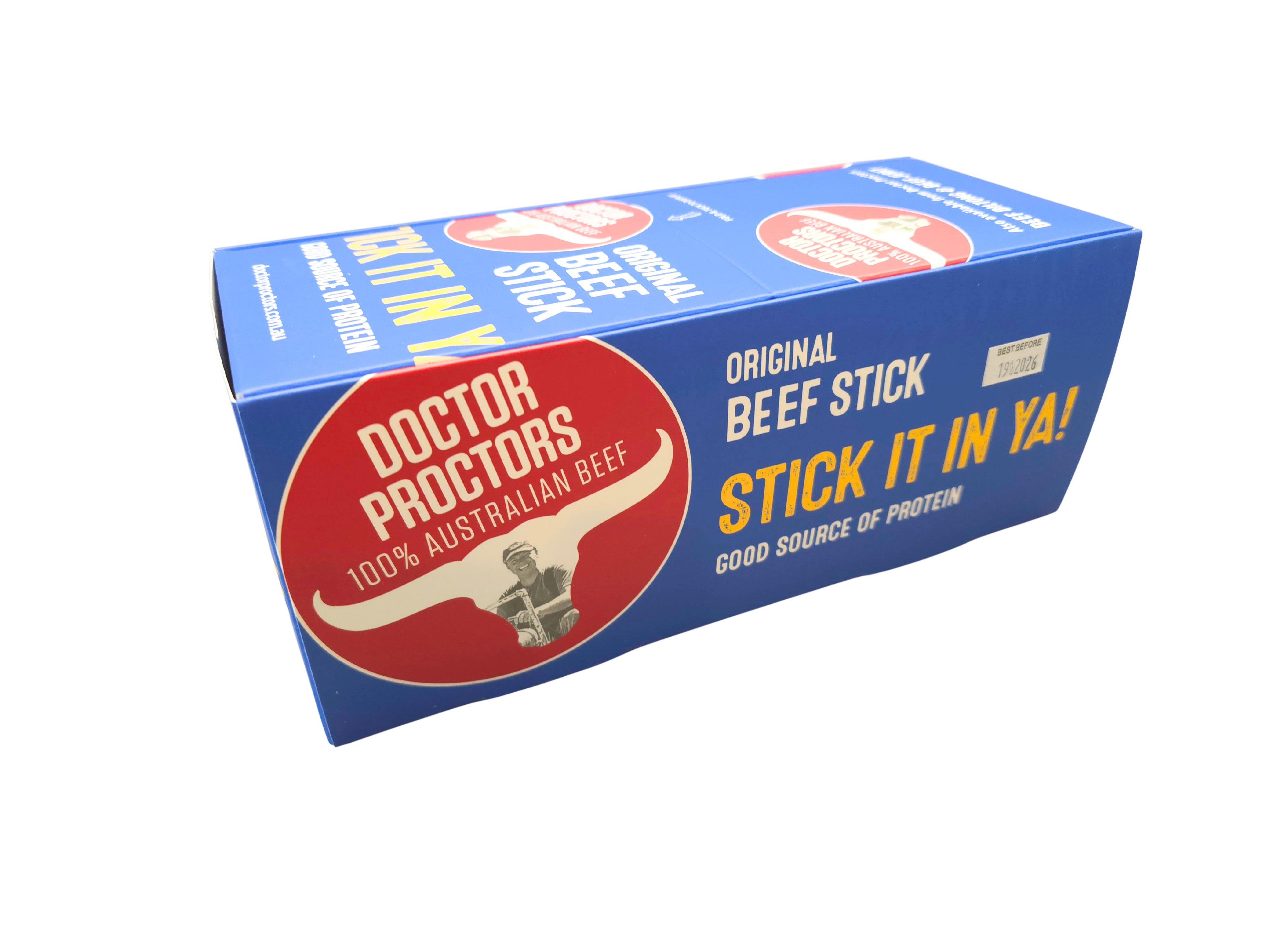 ***NEW & DELICIOUS*** Doctor Proctor's 20g Beef Snack Sticks x 3 units
