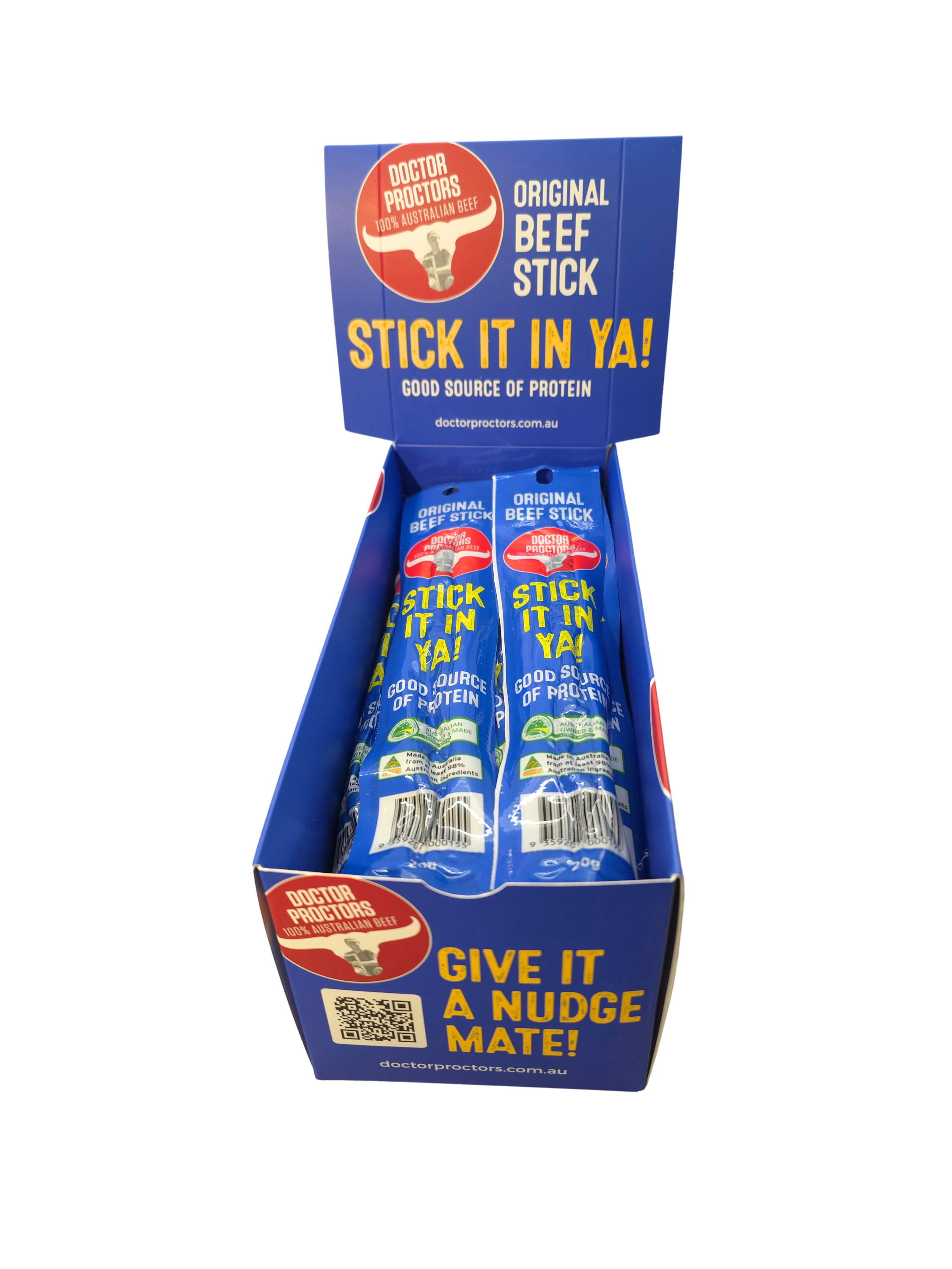 ***NEW & DELICIOUS*** Doctor Proctor's 20g Beef Snack Sticks x 3 units